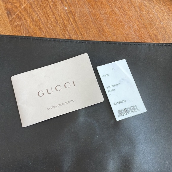 Gucci black brocade clutch with horsebit - Picture 2 of 4